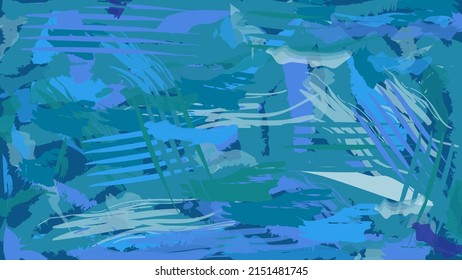 Vector graphic of abstract watercolor background using blue color scheme