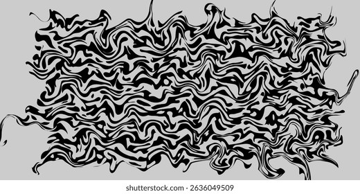 Vector graphic of abstract wavy background. Caustics distortion line art. Optical illusion motion striped 3d effect. eps vector dynamic