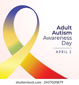 vector graphic of Adult Autism Awareness Day ideal for Adult Autism Awareness Day celebration.