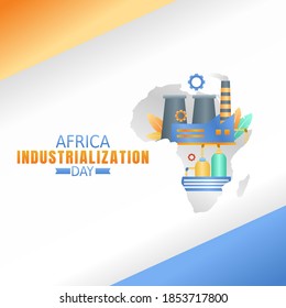 vector graphic of Africa industialization day good for Africa industialization day celebration. flat design. flyer design.flat illustration.