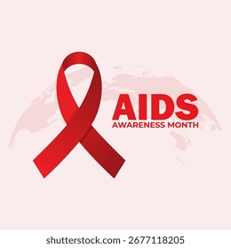 vector graphic of AIDS Awareness Month ideal for AIDS Awareness Month celebration