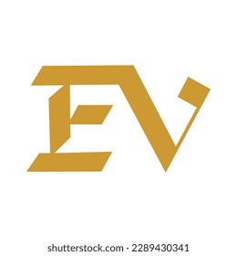 Vector graphic of Alphabet Letter Initial Monogram logo EV, EV INITIAL, letter EV, monogram EV vector is perfect for company logos, stickers, business card designs, weddings and labels etc.