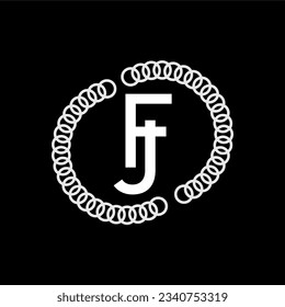 Vector graphic of Alphabet Letter Initial Monogram logo FJ, JF, F and J. This FJ vector is perfect for company logos, wedding name designs, stickers, branding etc.