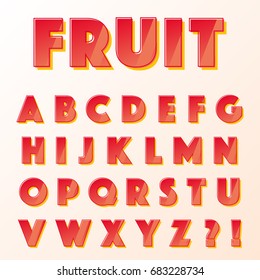 Vector graphic alphabet, with vibrant colors and minimal design on a minimal background
