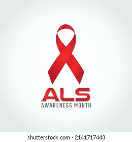 vector graphic of ALS awareness month good for ALS awareness month celebration. flat design. flyer design.flat illustration.