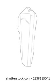 Gráfica vectorial del cristal de cuarzo de amethyst