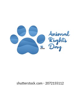 vector graphic of animal rights day good for animal rights day celebration. flat design. flyer design.flat illustration.
