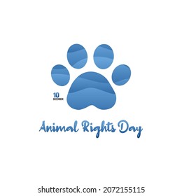 Vector Graphic Of Animal Rights Day Good For Animal Rights Day Celebration. Flat Design. Flyer Design.flat Illustration.