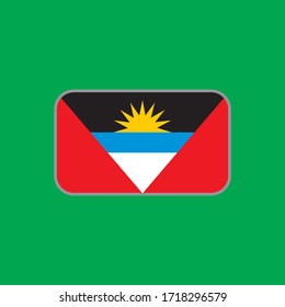vector graphic of the antigua and barbuda state flag