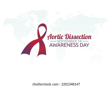 vector graphic of aortic dissection awareness day good for aortic dissection awareness day celebration. flat design. flyer design.flat illustration.	