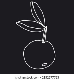 Vector graphic with apple. Decor printable art. Contemporary design for prints, posters, stationery, logos, branding, invitations, social media posts