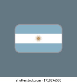 Vektorgrafik der argentinischen Staatsflagge