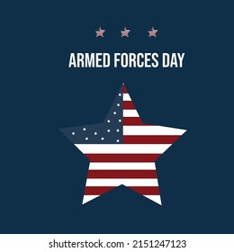 vector graphic of armed forces day good for national armed forces day celebration. flat design. flyer design.flat illustration.