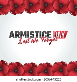 vector graphic of armistice day good for armistice day celebration. flat design. flyer design.flat illustration.