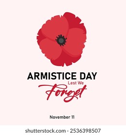 vector graphic of Armistice Day good for national Armistice Day celebration. flat design. flyer design.flat illustration.