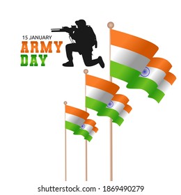 vector graphic of army day good for army day celebration. flat design. flyer design.flat illustration.