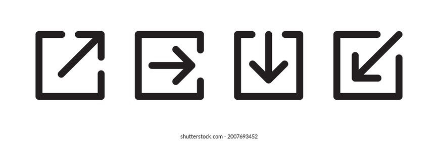 Vector graphic of arrow icon collection