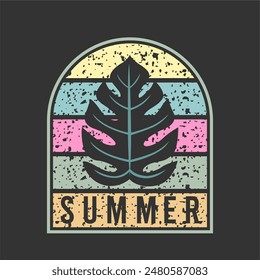Vector graphic art illustration, hello summer theme, for designing t-shirts, shirts, hoodies, posters, banners, flyers, postcards.
