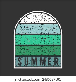 Vector graphic art illustration, hello summer theme, for designing t-shirts, shirts, hoodies, posters, banners, flyers, postcards.