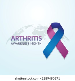 vector graphic of arthritis awareness month good for arthritis awareness month celebration. flat design. flyer design.flat illustration.