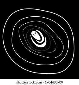 Vector. Graphic arts. Prayer. Man alone with God. We do not think when it seems that we are being heard. Addressing yourself. Turning to God. Message. The answer will come. Faith Hope Love. We will be