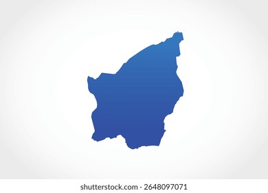 Vector graphic artwork suitable for print and web containing flat detailed map of SAN MARINO