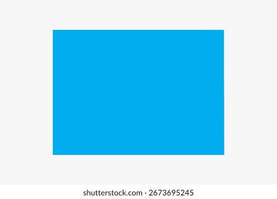 Vector graphic artwork suitable for print and web containing flat detailed map of COLORADO