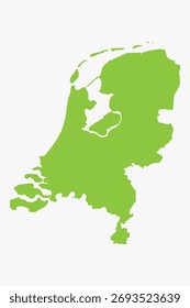 Obra de arte gráfica de Vector conveniente para la impresión y el Web que contiene el mapa detallado plano de NETHERLANDS