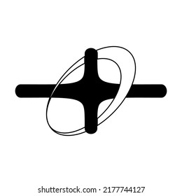 Activo gráfico vectorial. Audaz forma moderna para la plantilla de afiches, folletos, ropa, medios sociales, proyectos de diseño gráfico estilo Y2k, Futurista, Anti-diseño, Collage digital, Retro Futurista.