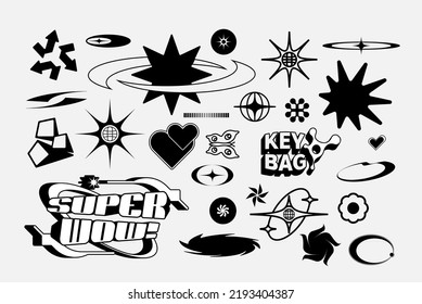 Vector Graphic Assets Set Bold Modern Stock Vector (Royalty Free ...