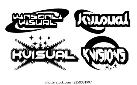Vector Graphic Assets Set. Bold modern Shapes for Posters Template, flyers, clothes, social media, graphic design, sticker, In Y2k style, Futuristic, Anti-design, Digital Collage, Retro Futurist.