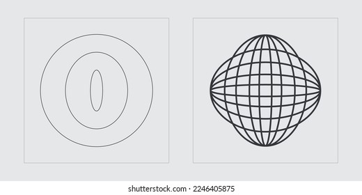 Set für Vektorgrafik-Objekte. Brutalismus Stern und Blumen Formen. Flache minimalistische Symbole. Futuristisch. Vektorgrafik