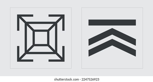 Vector Graphic Assets Set. Brutalism star and flower shapes. Modern abstract forms. Anti-design. Vector illustration