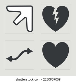 Vector Graphic Assets Set. Brutalism star and flower shapes. Objects in y2k style. Stars, starburst . Vector illustration
