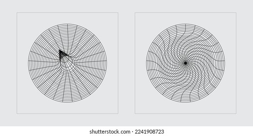 Vector Graphic Assets Set. Extraordinary Graphic Assets. Templates for notes, posters. Isolated on black background. Vector illustration