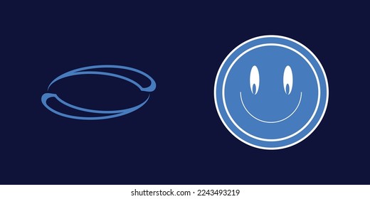 Vector Graphic Assets Set. Extraordinary Graphic Assets. Modern abstract forms. Retro Futurist. Vector illustration