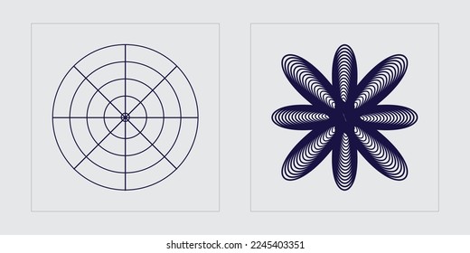 Vector Graphic Assets Set. Extraordinary Graphic Assets. Flat minimalist icons. Anti-design. Vector illustration