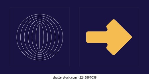 Vector Graphic Assets Set. Extraordinary Graphic Assets. Flat minimalist icons. Anti-design. Vector illustration