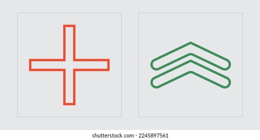 Set für Vektorgrafik-Objekte. Außergewöhnliche Grafiken. Moderne abstrakte Formen. Futuristisch. Vektorgrafik