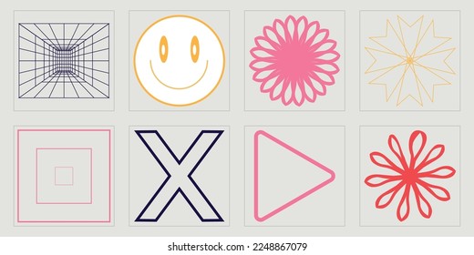 Vector Graphic Assets Set. Extraordinary Graphic Assets. For modern T-shirts designed. Stars, starburst . Vector illustration