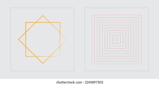 Set für Vektorgrafik-Objekte. Rave psychedelic Retro futuristische Set. Moderne abstrakte Formen. Sterne, Starburst. Vektorgrafik