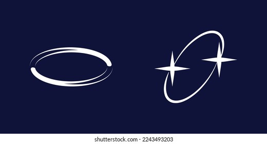 Vector Graphic Assets Set. Retro futuristic graphic ornaments. Templates for notes, posters. Retro Futurist. Vector illustration