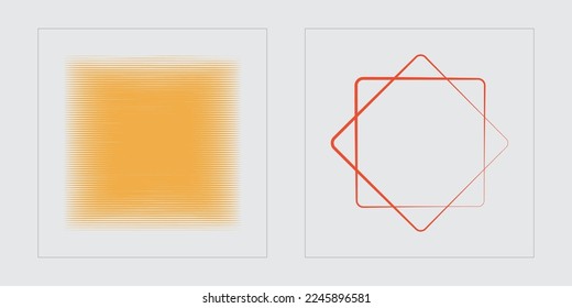 Vector Graphic Assets Set. Trendy geometric postmodern figures. Objects in y2k style. Projects, posters, banners. Vector illustration