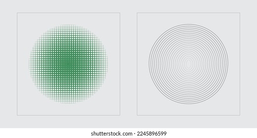 Vector Graphic Assets Set. Trendy geometric postmodern figures. Flat minimalist icons. Isolated on black background. Vector illustration