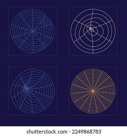 Vector Graphic Assets Set. Trendy geometric postmodern figures. Flat minimalist icons. Stars, starburst . Vector illustration