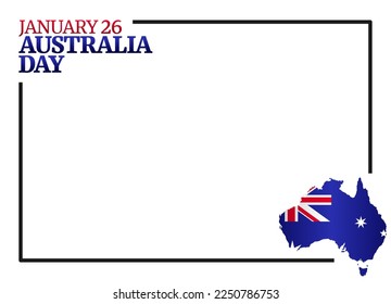 vector graphic of australia day good for australia day celebration. flat design. flyer design.flat illustration.