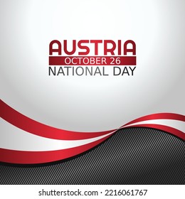 Vektorgrafik von austria nationalen Tag gut für österreichische Nationalfeierlichkeiten. flaches Design. flyer design.flache Illustration.