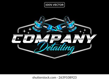 vector graphic of auto detailing vector template