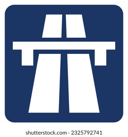 Vector graphic of autoroute traffic sign