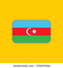 vector graphic of the azerbaijan state flag